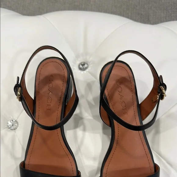 Coach Black Minimalist Sandals - Picture 2 of 7